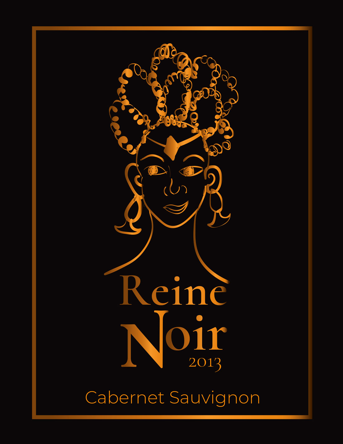 Reine Noir Wine Label